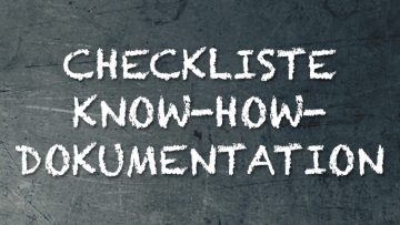 Checkliste Know-how-Dokumentation im Franchising Vortrag Syncon