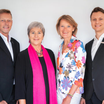 Gruppenfoto Roland Küppers, Waltraud Martius, Carina Dworak, Matthias Meyer